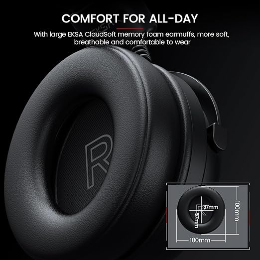 EKSA Gaming Headset With 3.5mm Jack | Black