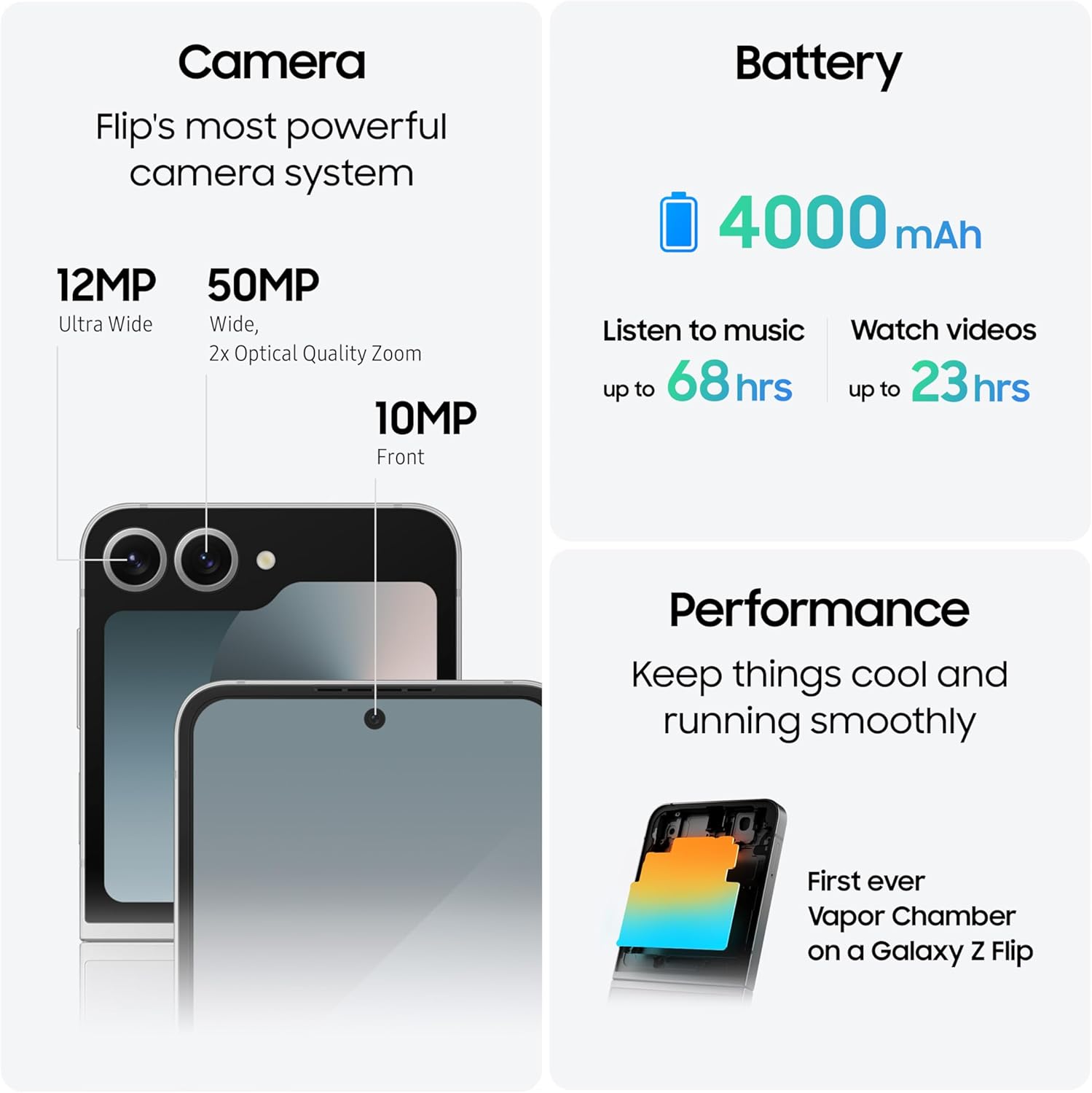 Samsung Galaxy Z Flip6 6.7 inch 256GB 12GB RAM | Blue