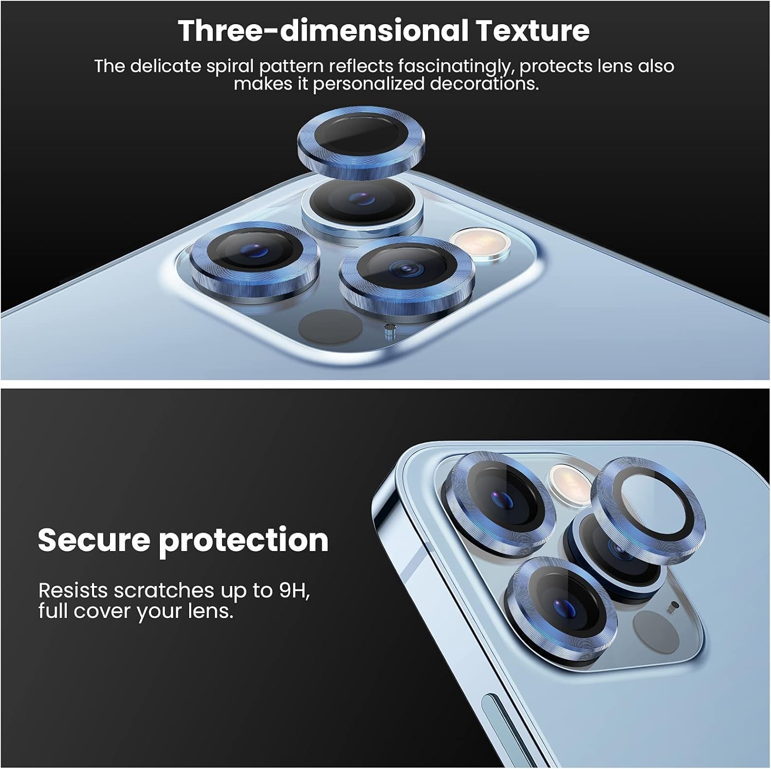 Anank iPhone 13 Pro Max Anti Reflection Glass For Camera | Sierra Blue