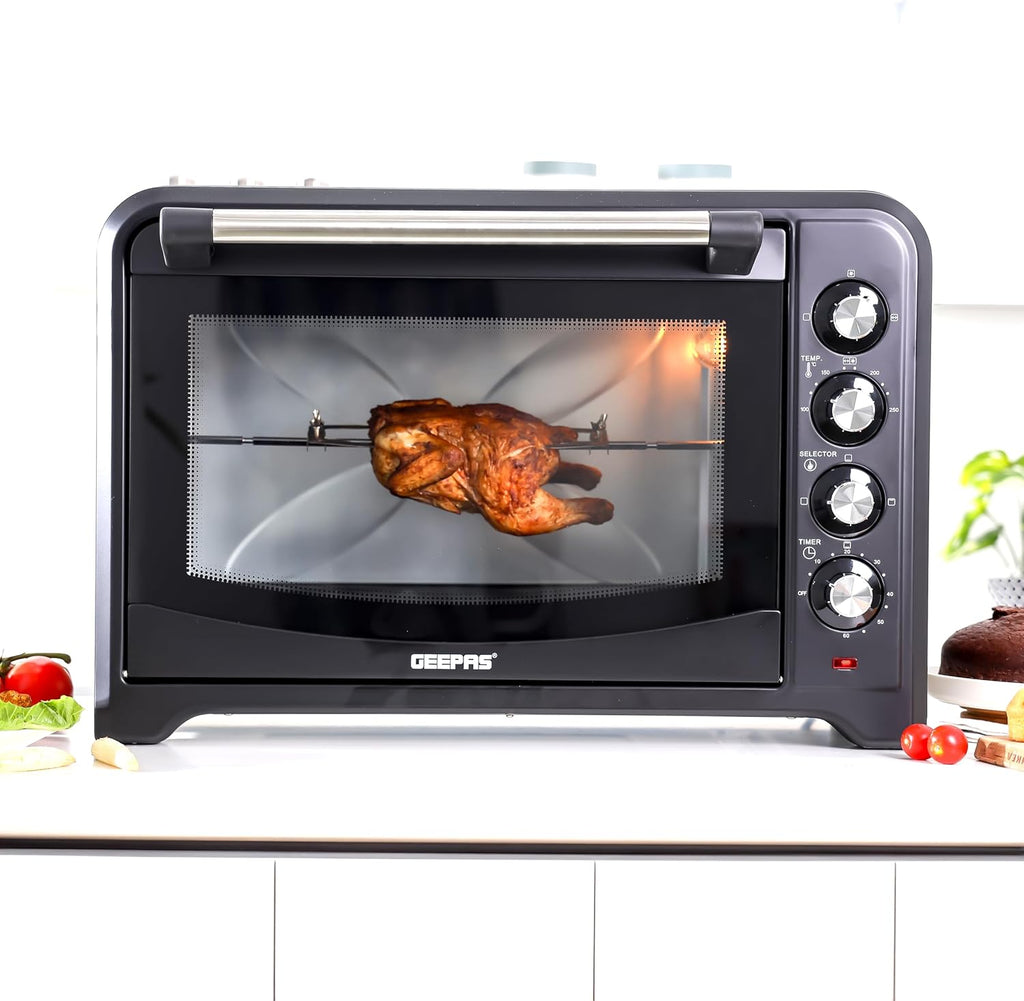 Geepas Electric Oven With Convection And Rotisserie, 60L"Min 1