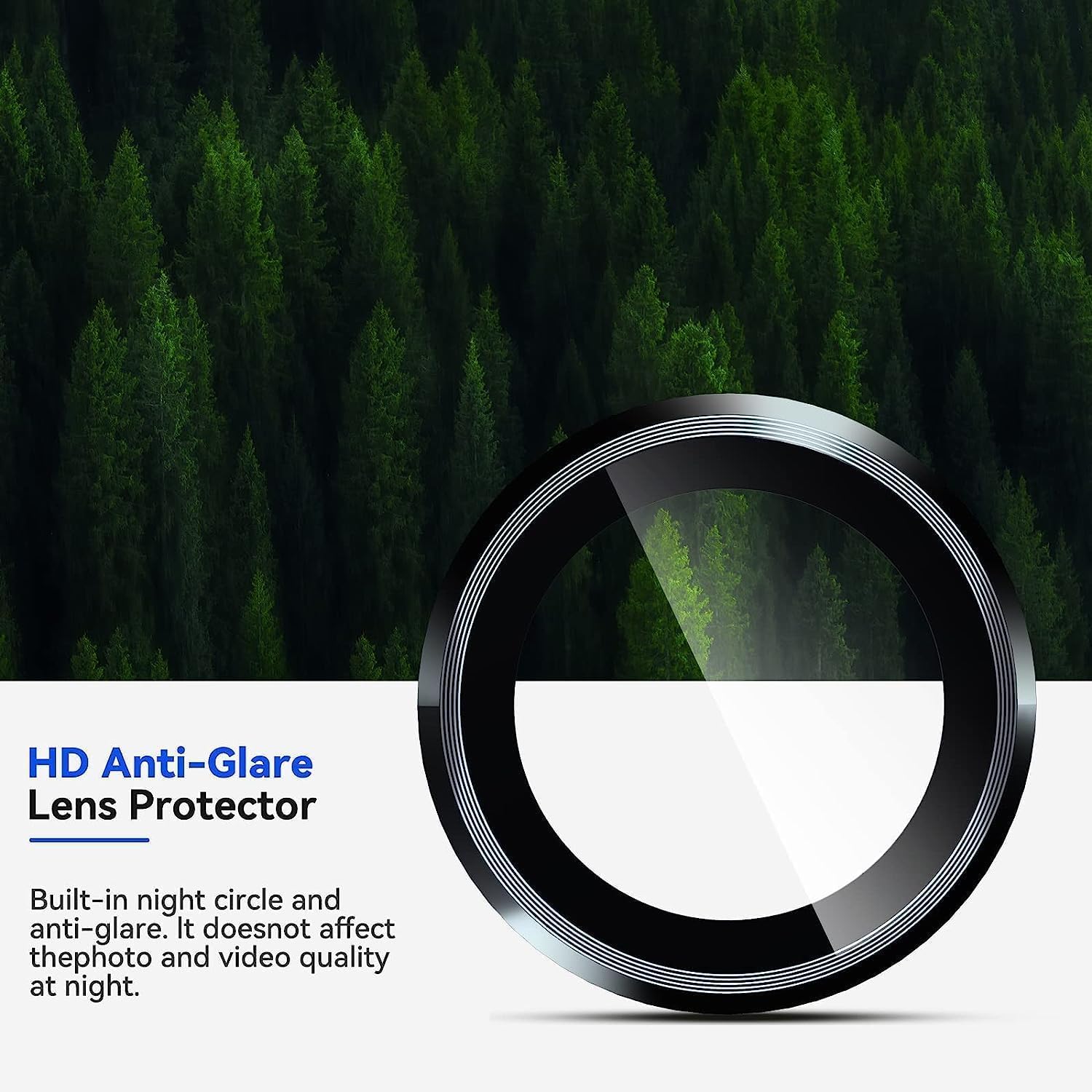 Anank Samsung S25 AR+Corning Lens Guard | Black