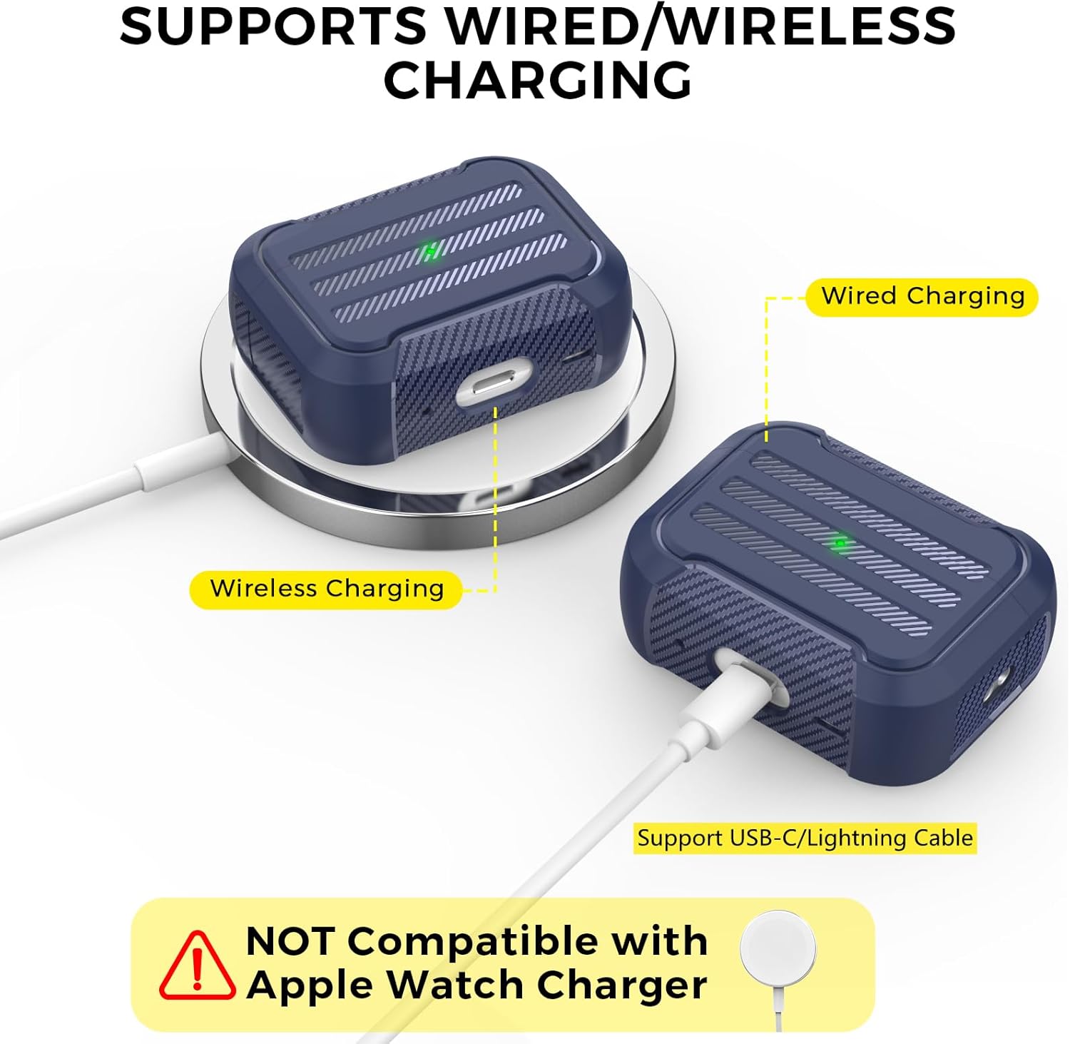 Ahastyle Airpods 3 Protection Rugged Armor Case | Blue