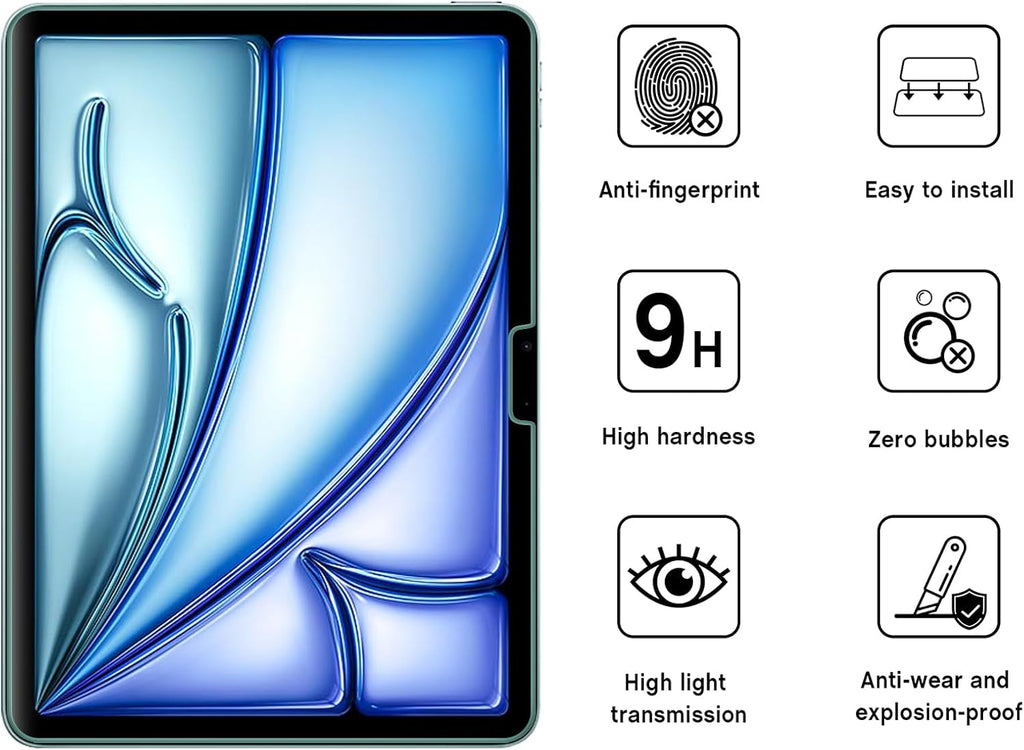 Anank Curved Clear Glass for iPad Air 11" 2024
