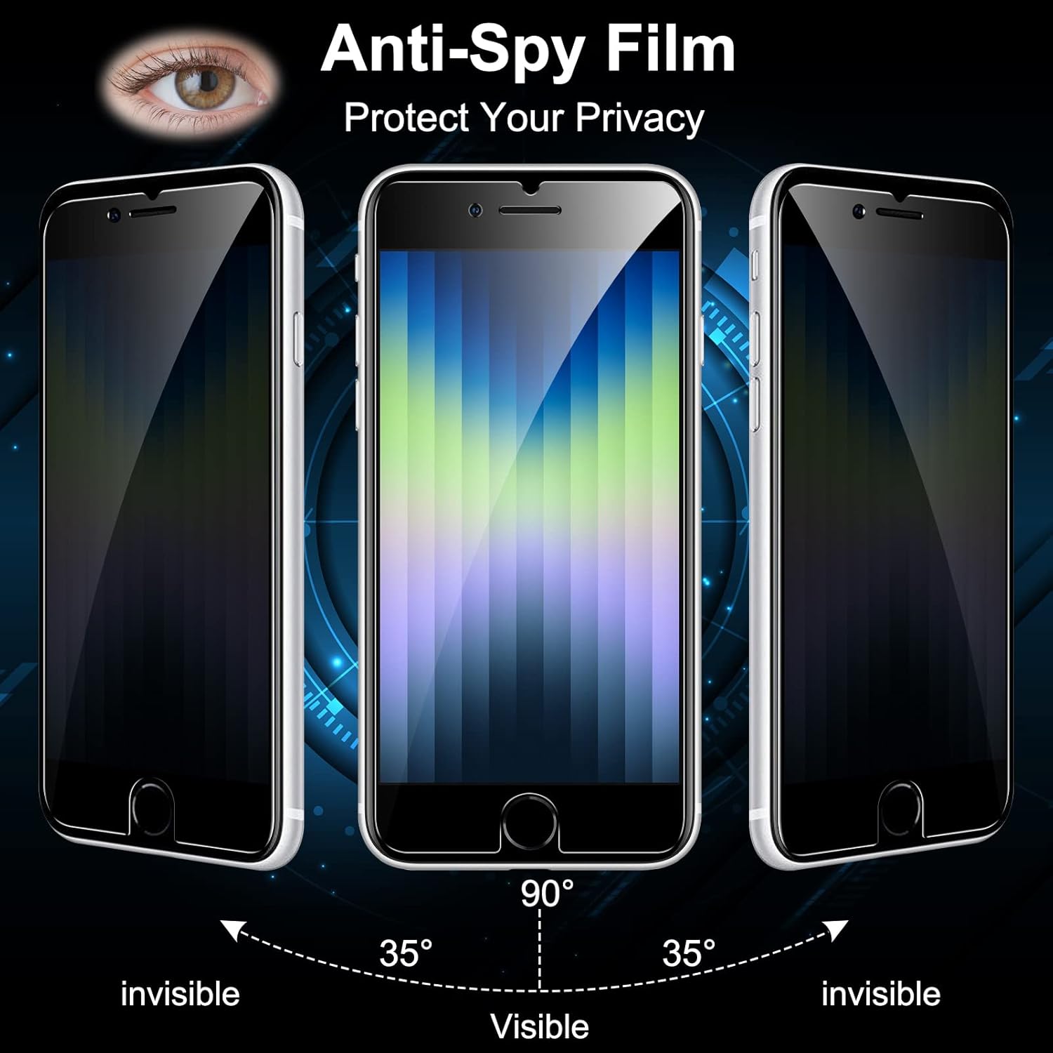 Anank Glass 2.5D Privacy For IPhone Se | 651541