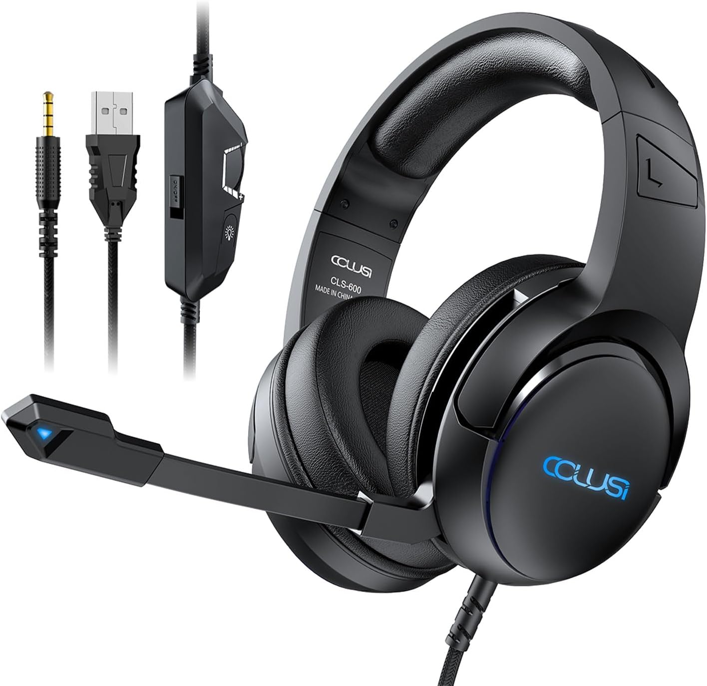 Colusi Multi-Platform Gaming Headset â€“ 3.5mm + USB For PC, PS4/PS5, Xbox, Switch | Black