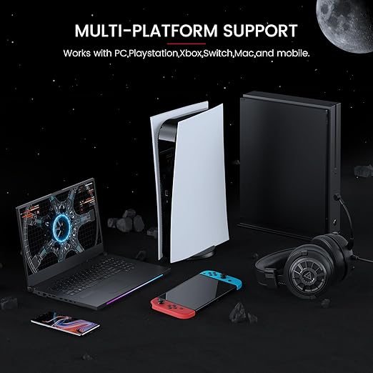 EKSA Gaming Headset With 3.5mm Jack | Black