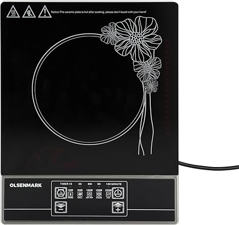Olsenmark Infrared Cooker â?? Electric Infrared Glass Ceramic Cooker, Portable, Safe & Reliable