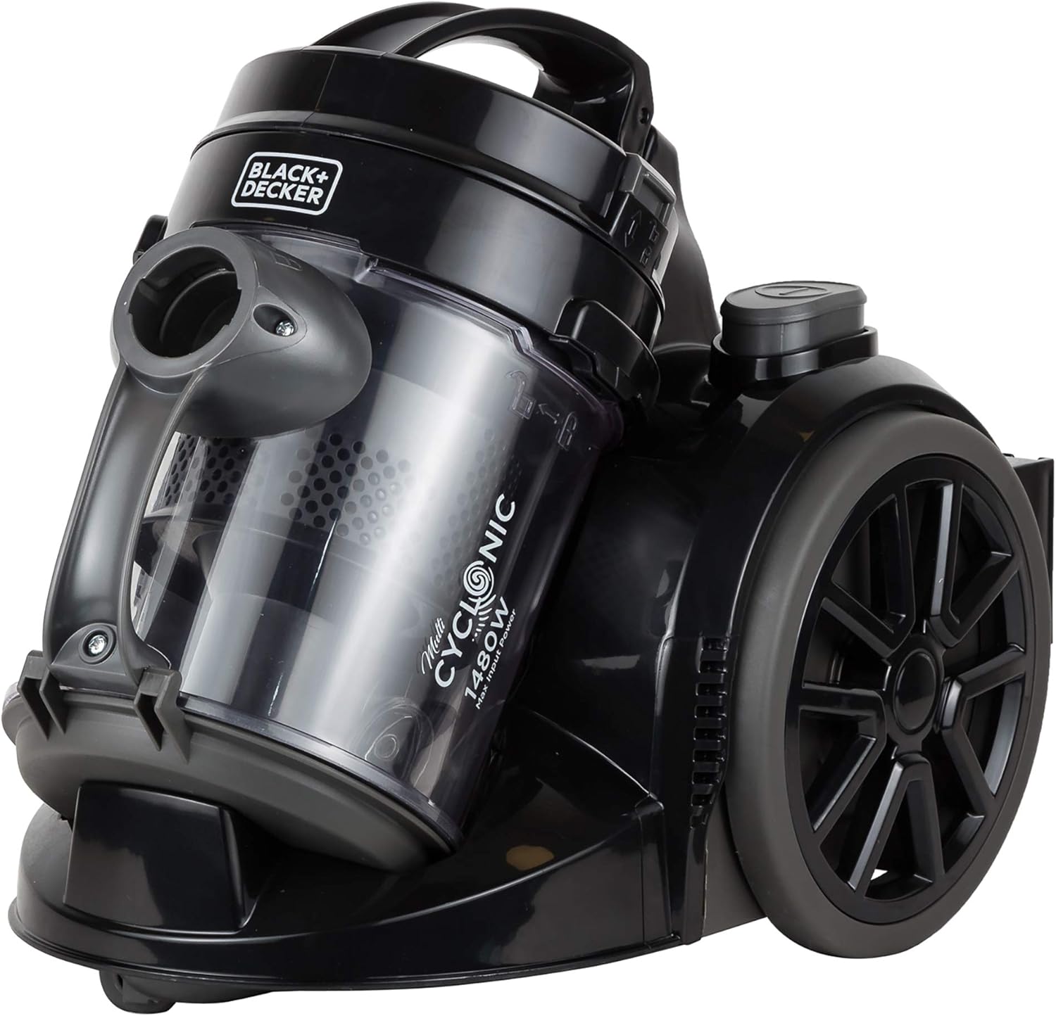 Black & Decker 1400W Bagless Multicyclonic Canister Vacuum Cleaner | Black
