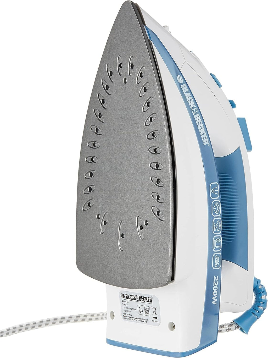 Black & Decker X2000 2200W Steam Iron, 220V