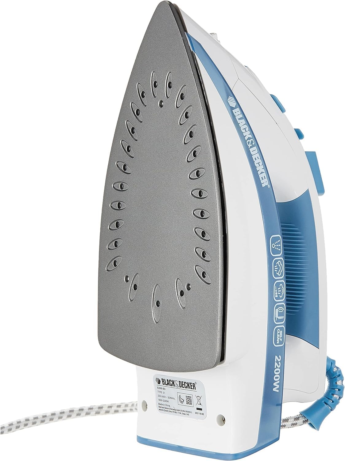 Black & Decker X2000 2200W Steam Iron, 220V