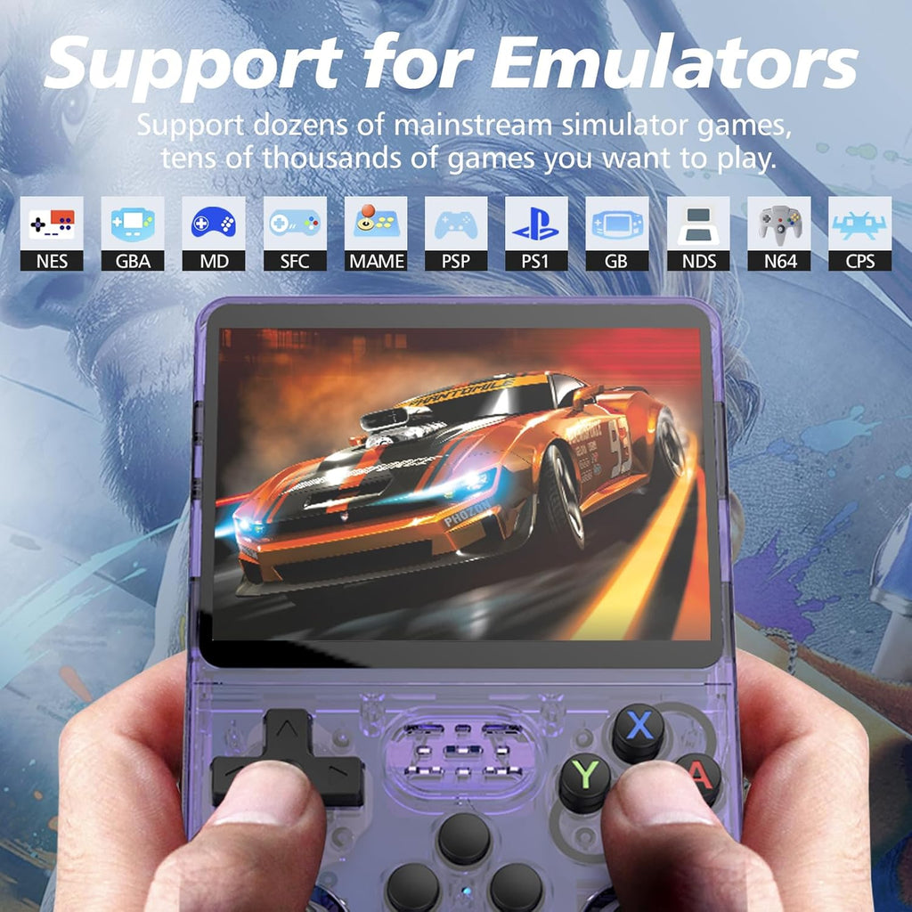 Asli Global Xretro Engine 3.5 Xretro Handheld Game Console With Linux System 128GB | Purple