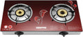 Geepas 2 Burner Glass Top Gas Cooker GK5602 | Stainless Steel
