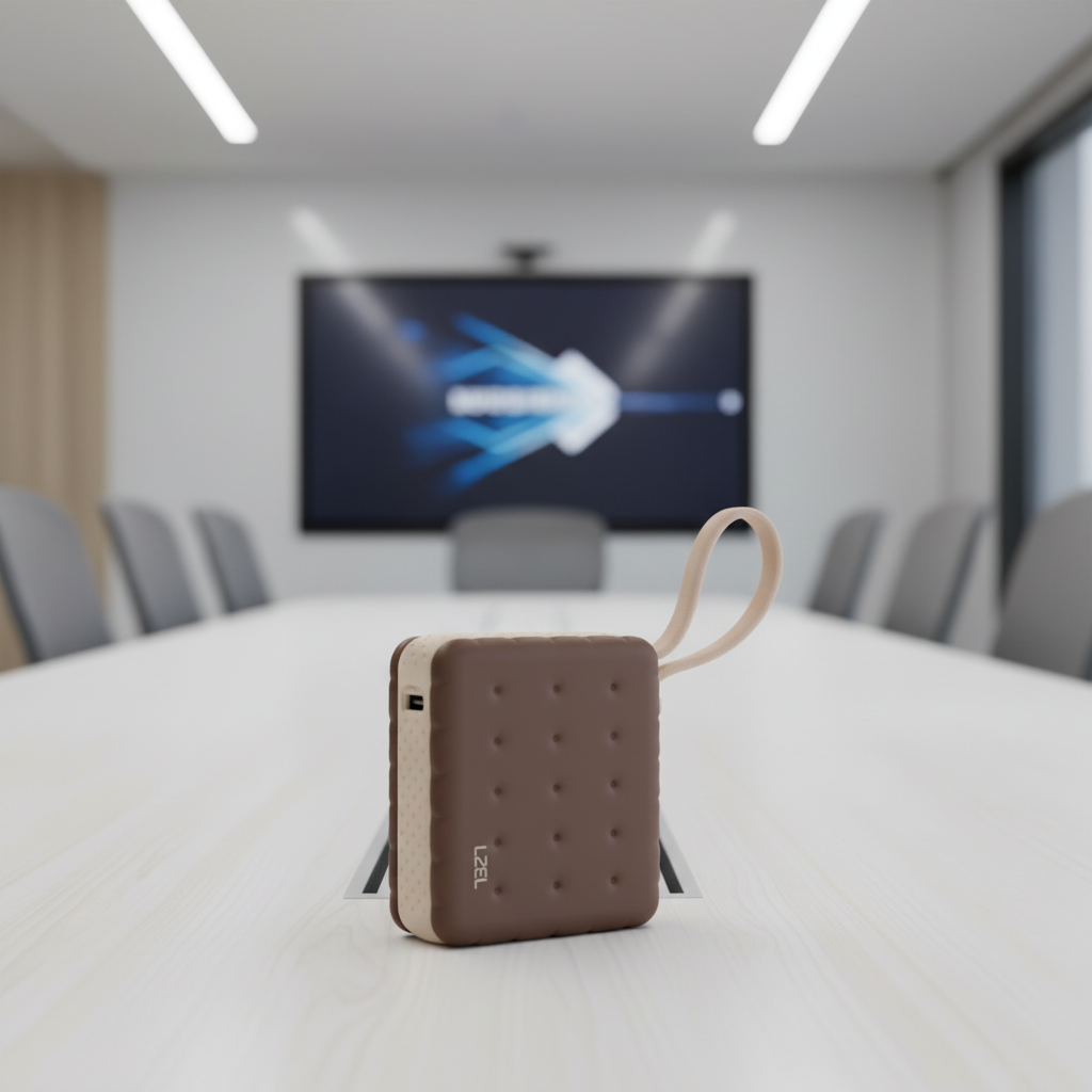 LZEL ZenoFlex MaxLux Mini 10000mAh PD Power Bank â€“ 20W Output / 18W Input (15W Wireless) | Coffee