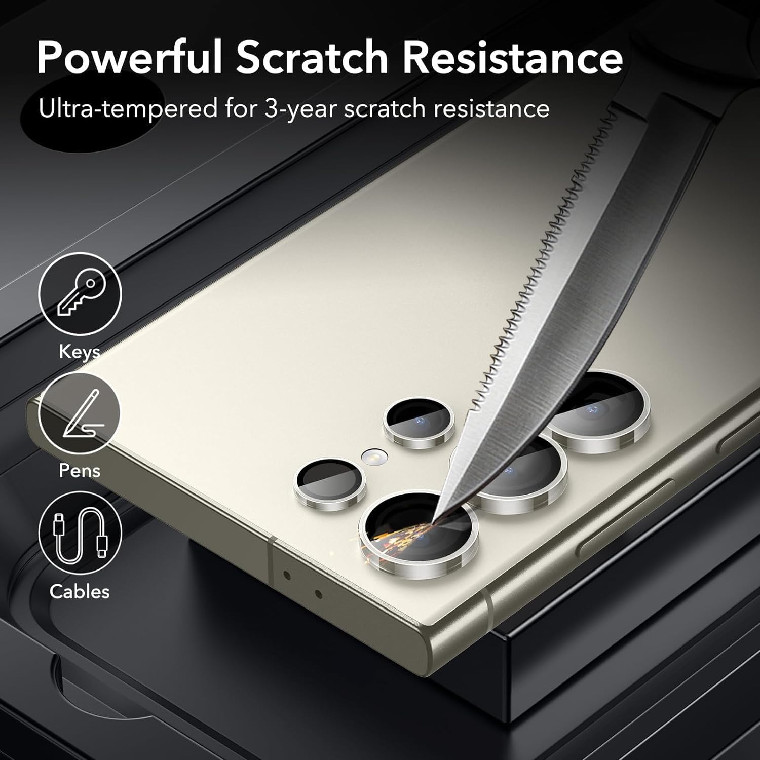 Anank Samsung S25 Ultra AR+Corning Lens Guard | Transparent