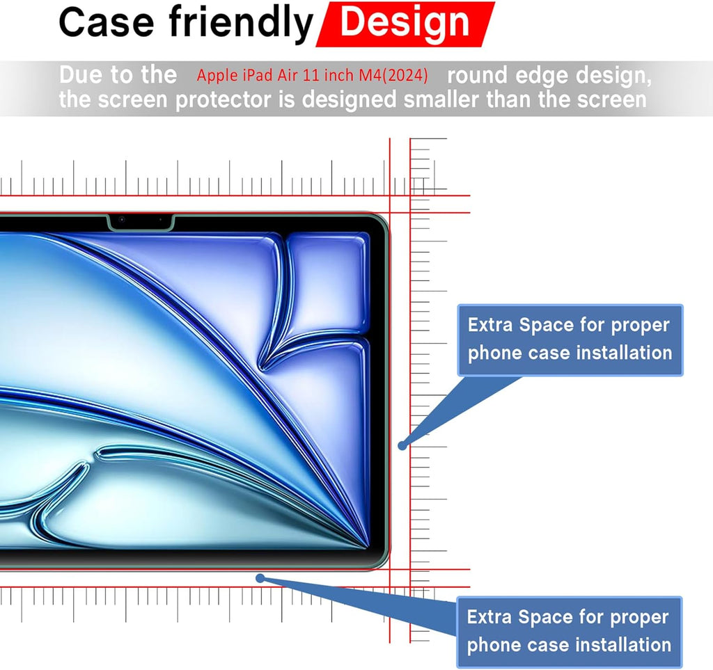 Anank Curved Clear Glass for iPad Air 11" 2024