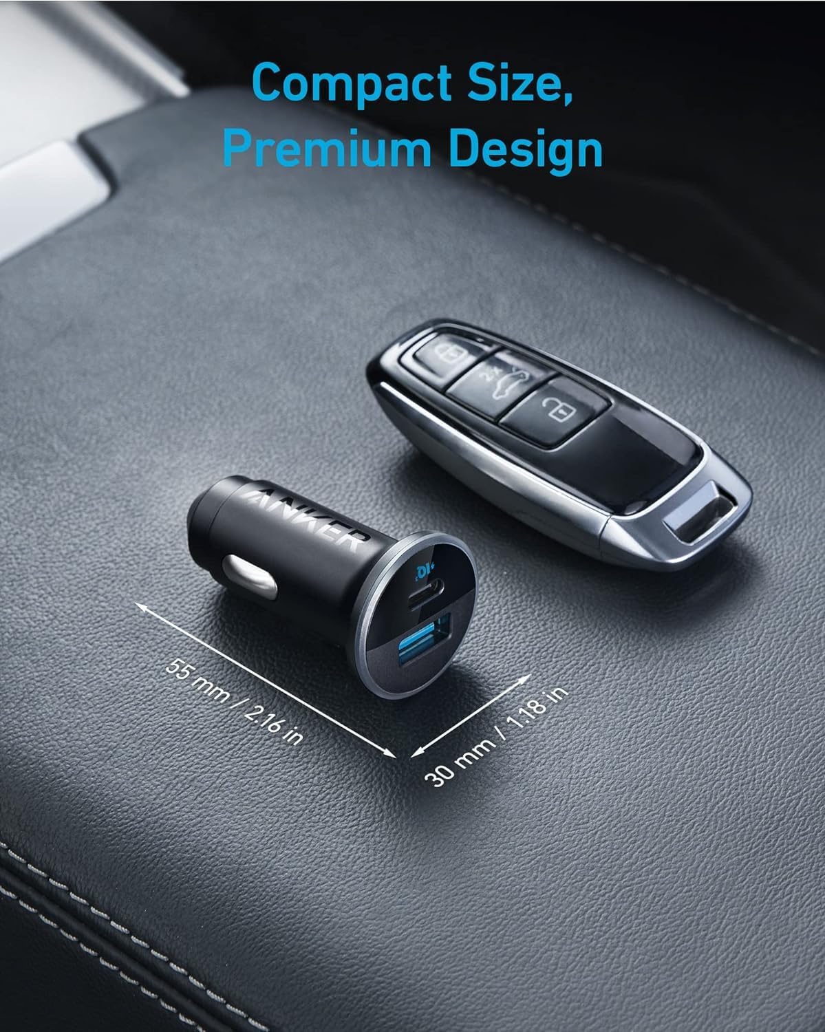 Anker A2735H11 Car Charger - 52.5W | Black