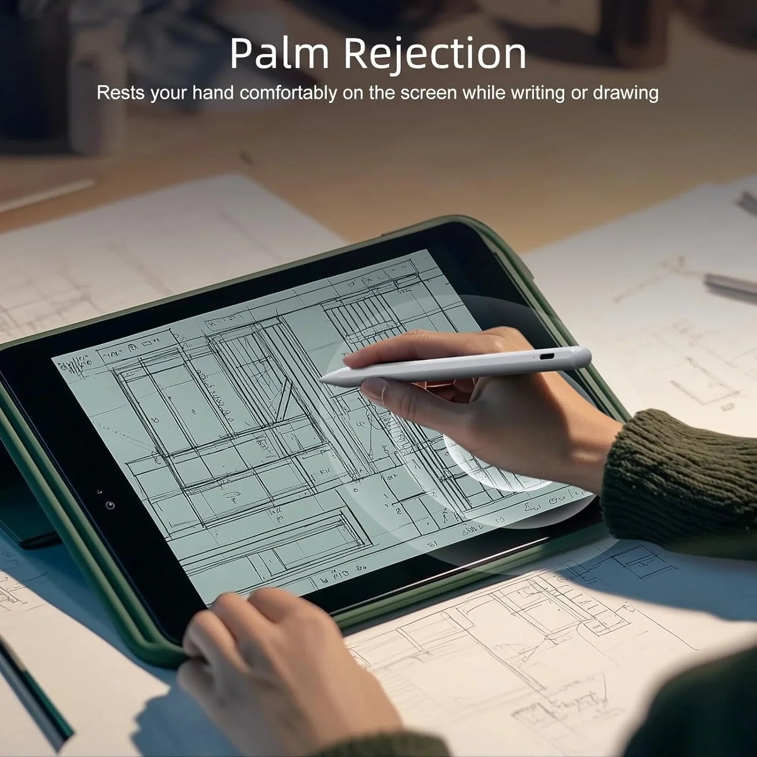 LZEL Protouch Neo iPad Pencil With Palm Rejection | White