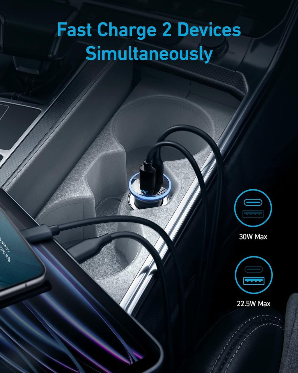 Anker A2735H11 Car Charger - 52.5W | Black