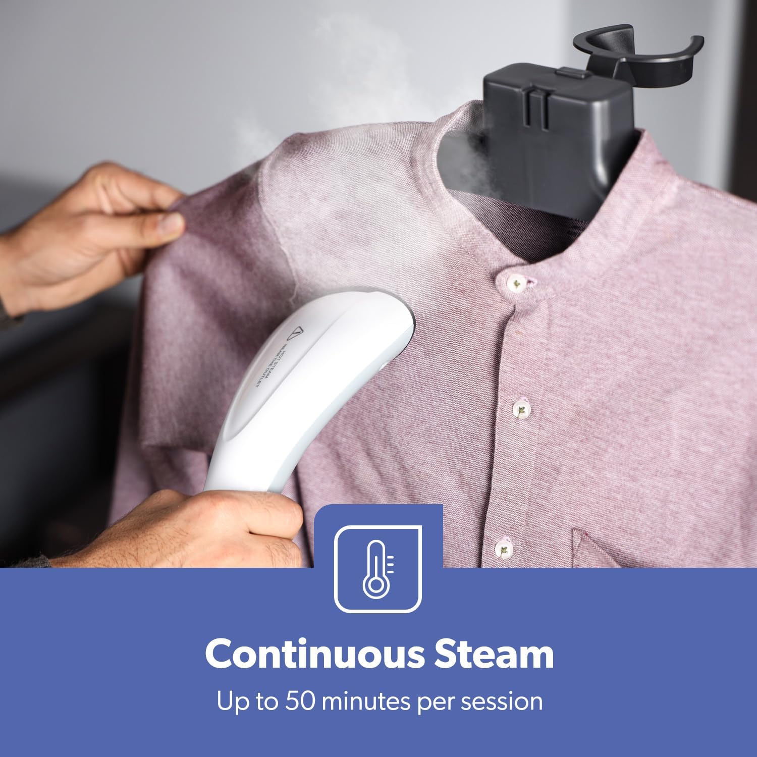 Geepas  Garment Steamer â€“ 2000W, 1.3L Tank, Fast Heating, Adjustable Pole