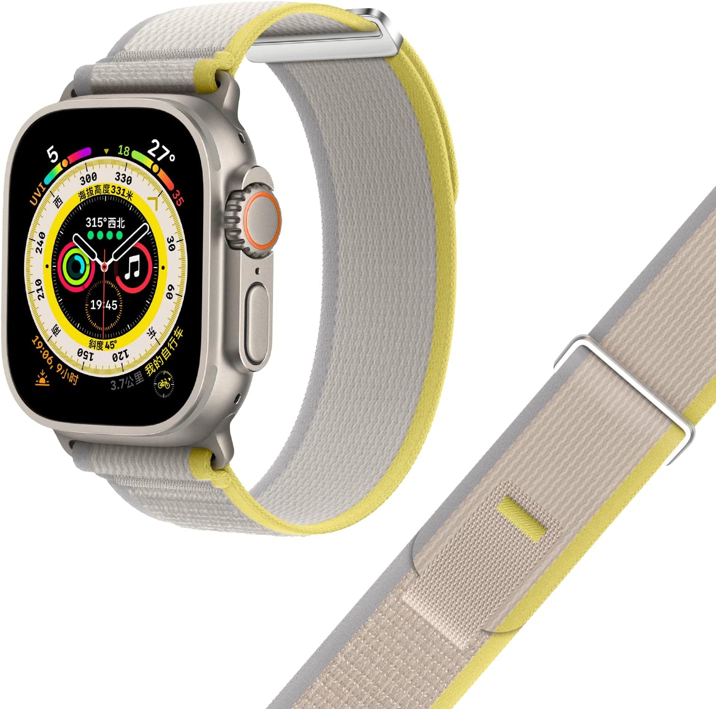 Apple Watch Band 38/40/41MM | Gray / Yellow
