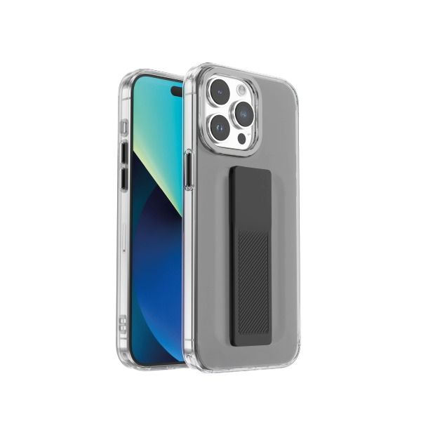 Asli Global iPhone 15 Pro GripMag Case With Silicone Grip | Smoke