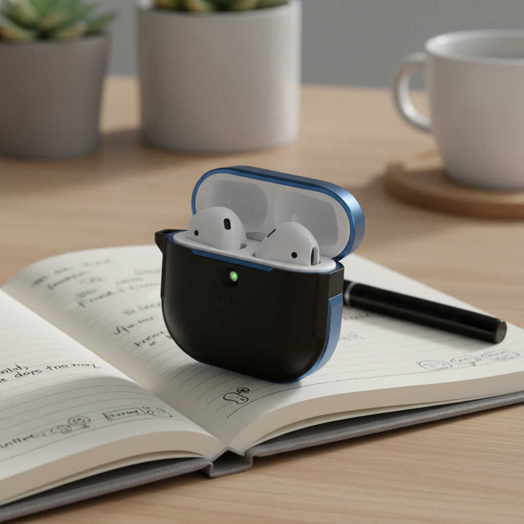 LZEL Aurum Airpods 4 Case Guard Pro Anti Fall Premium Hard Pc Case