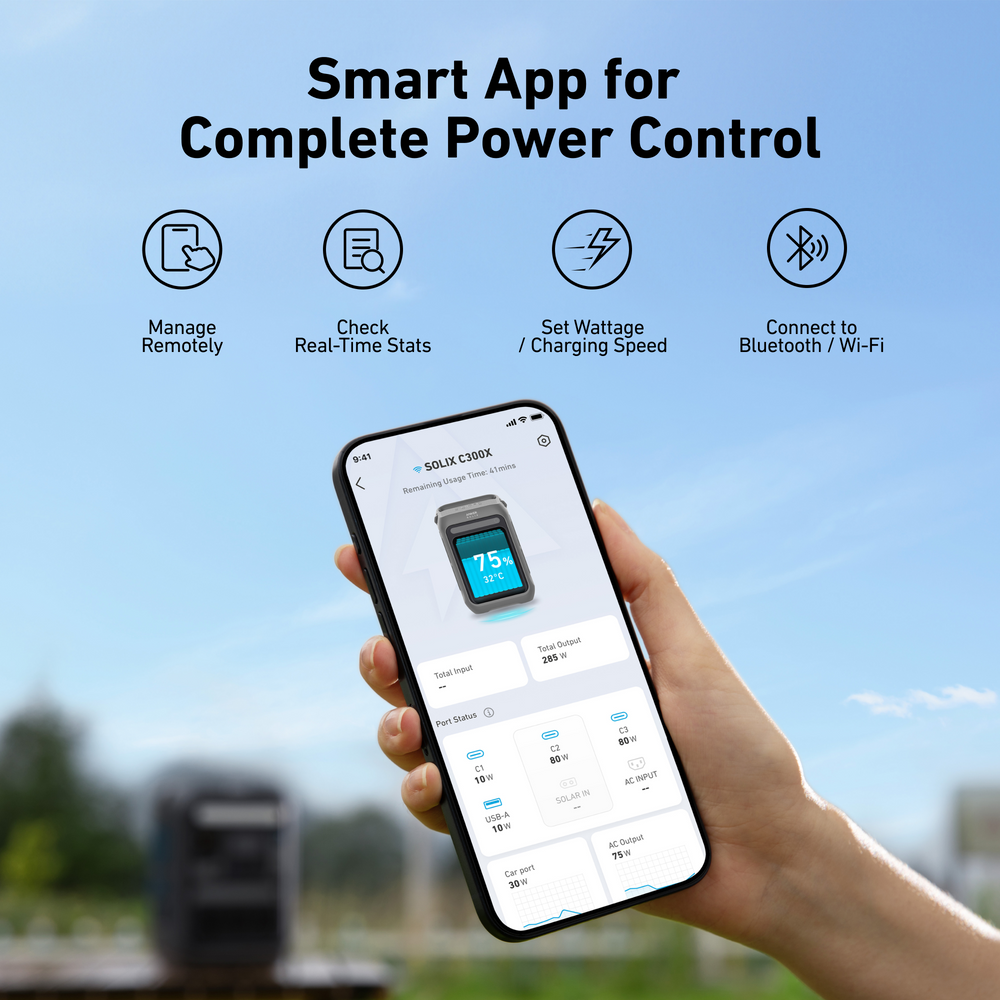 Anker SOLIX C300X Portable Power Station | 288Wh, 300W