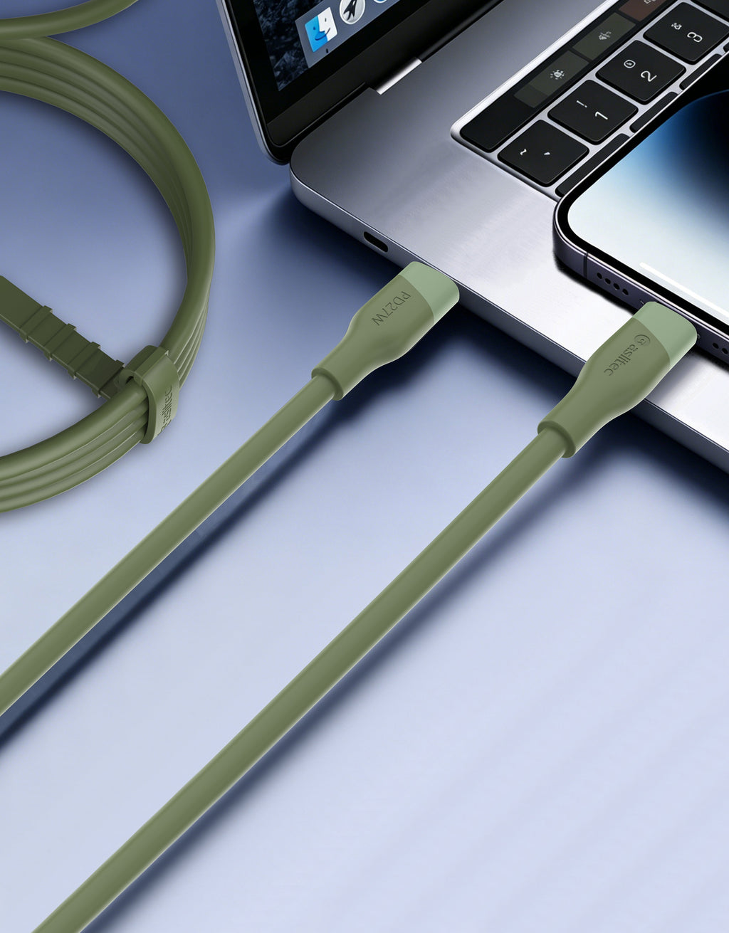 aslitec SILICORECHARGE SYNC Fast Charging & Data Cable â USB-C to Lightning