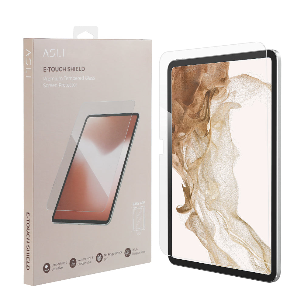Asli Global E-Touch Shield Premium Glass With Applicator for iPad 9 (10.2") | Clear