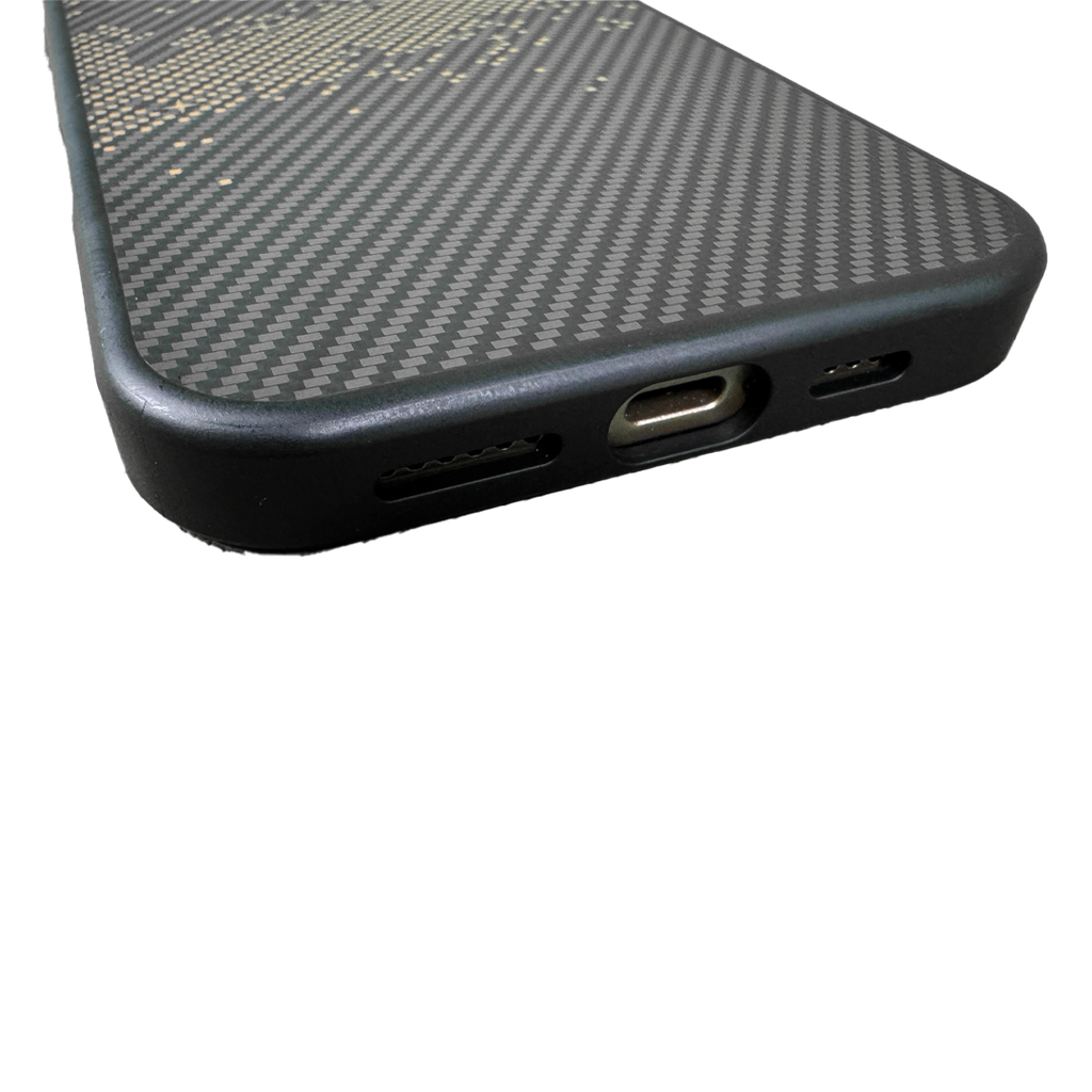 LZEL iPhone 16 Pro Max MagKevlar Armor Case With MagSafe | Gray/Black