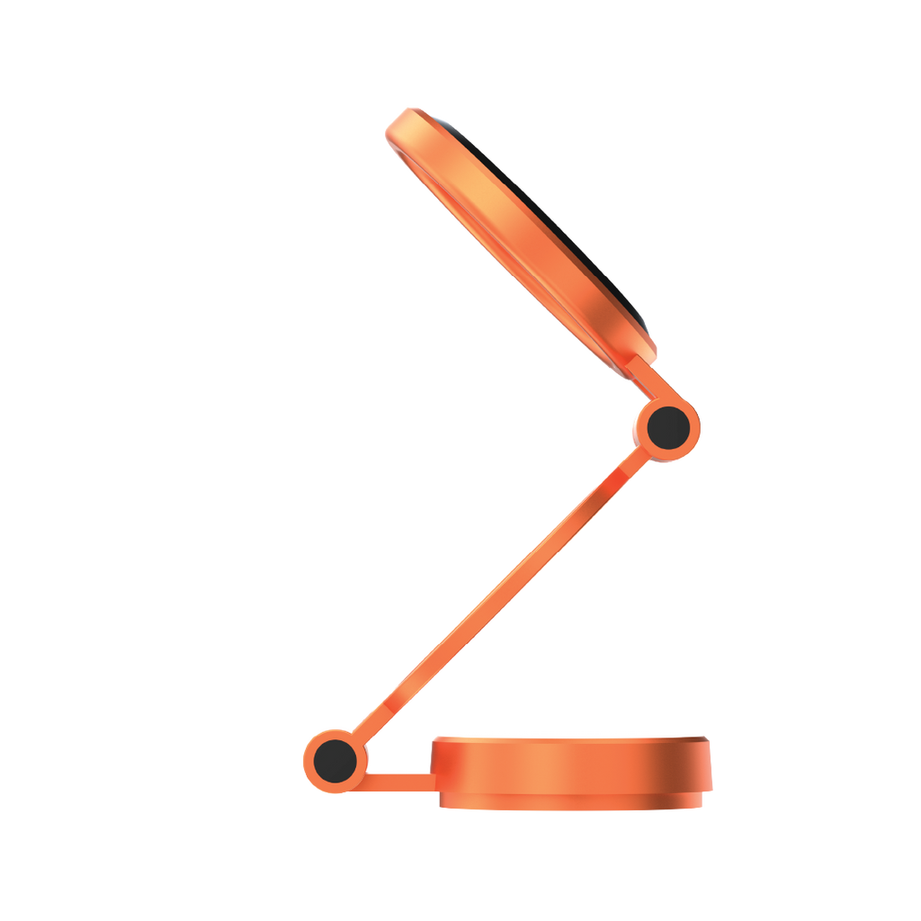 LZEL 360Â° Magnetic Suction Phone Holder Three-Axis Adjustable Angle | Robust Magnetic Grip | Orange