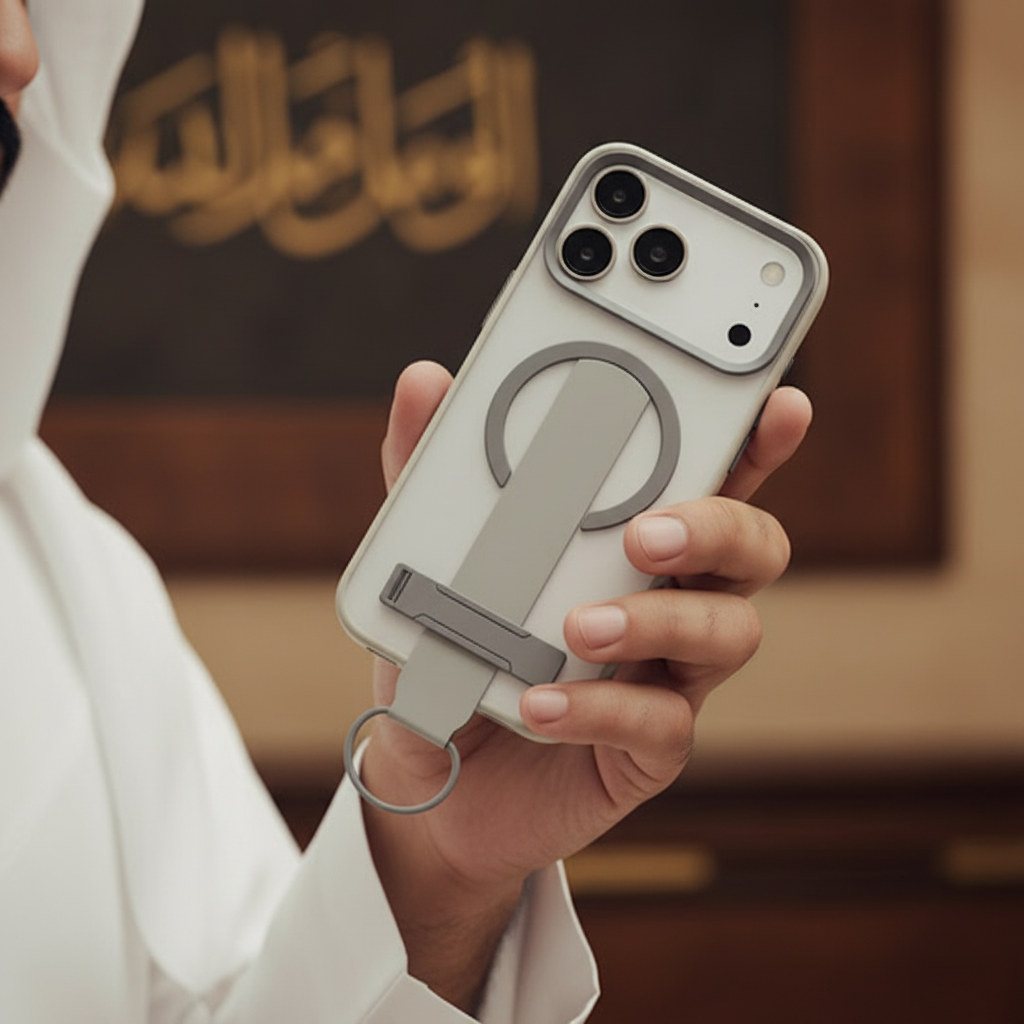 LZEL MagMatte Grip Case for iPhone 17 Pro Max | Titanium