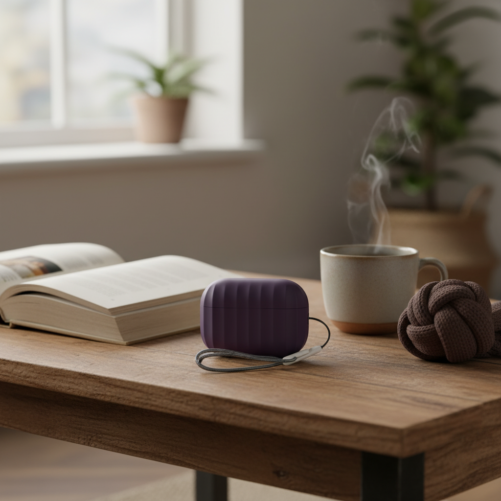 Asli Global Airpods Pro 2 Silicone Case with Anti Drop Protection | Purple