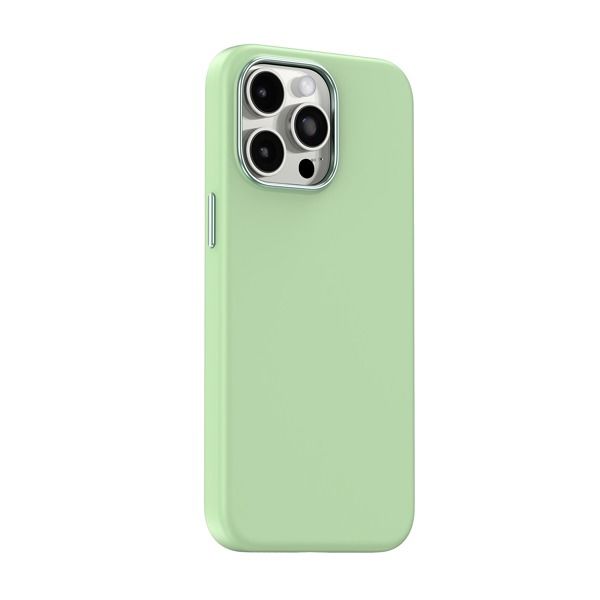 Asli Global iPhone 15 Pro Silicone Magsafe Cover | Light Green