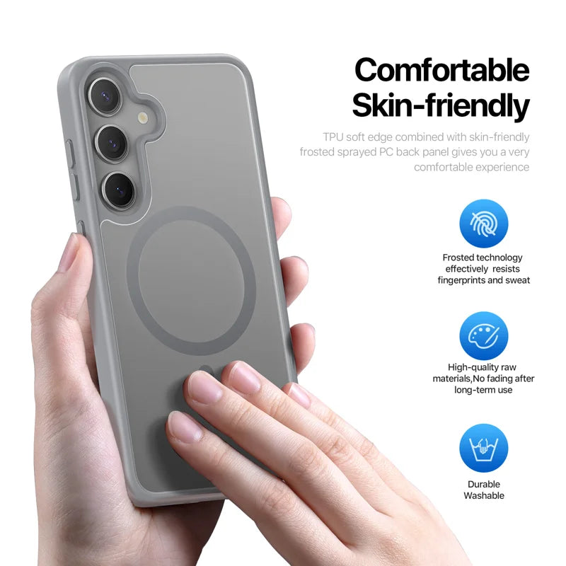 Keephone Galaxy S25 Mago Pro Magsnap Magsafe Case | Titanium Gray