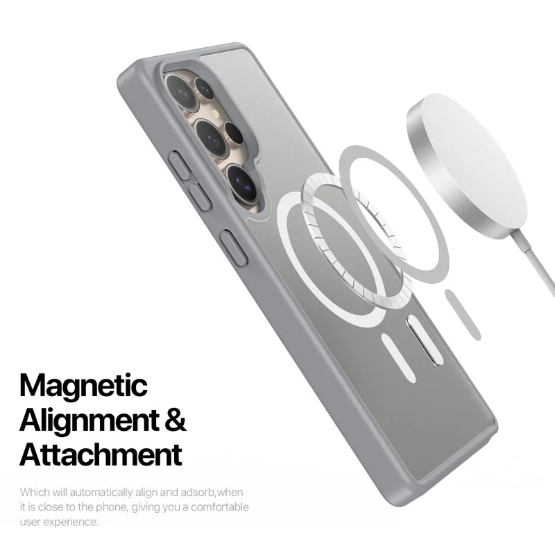 Keephone Galaxy S25 Plus Mago Pro Magsnap Magsafe Case | Titanium Gray