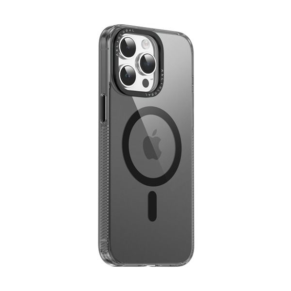 Asli Global iPhone 15 Pro Max Distinctive Case With Camera Metal Frame |Black