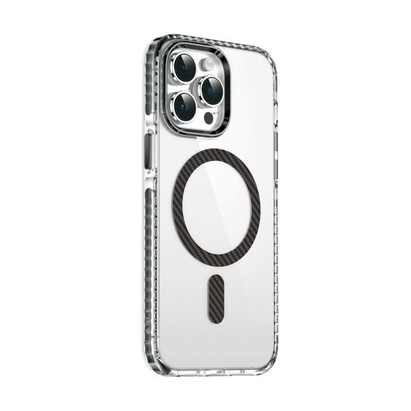 Asli Global iPhone 15 Pro Carbon Fiber MagSafe Cover |Black