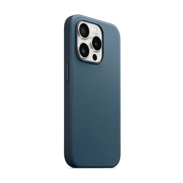 Asli Global iPhone 15 Pro Silky Fabric MagSafe Cover | Blue