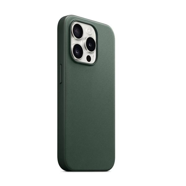 Asli Global iPhone 15 Pro Max Silky Fabric MagSafe Cover | Dark Green