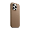 Asli Global iPhone 15 Pro Max Silky Fabric Magsafe Cover | Brown