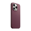 Asli Global iPhone 15 Pro Max Silky Fabric MagaSafe Cover|Dark Red