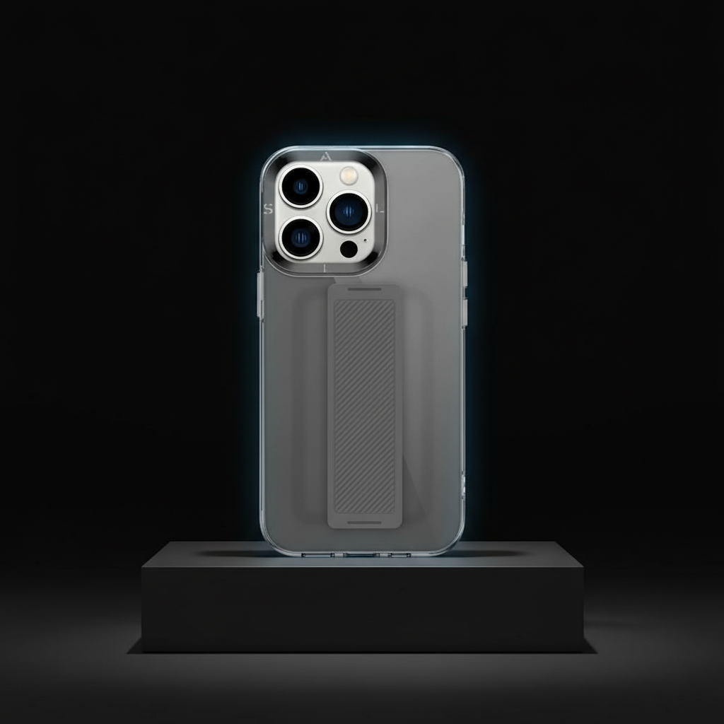 Asli Global iPhone 13 Pro Heldro Protection Case Cover With Grip | Smoke