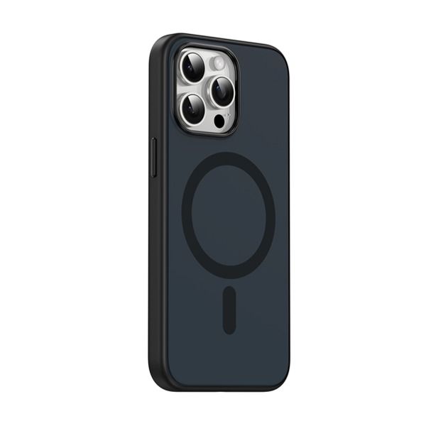 Asli Global iPhone 15 Pro Duo Colored Silicone Case | Black