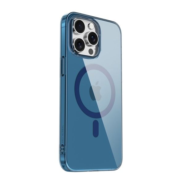 Asli Global iPhone 15 Pro Crystal MagSafe Case | Blue