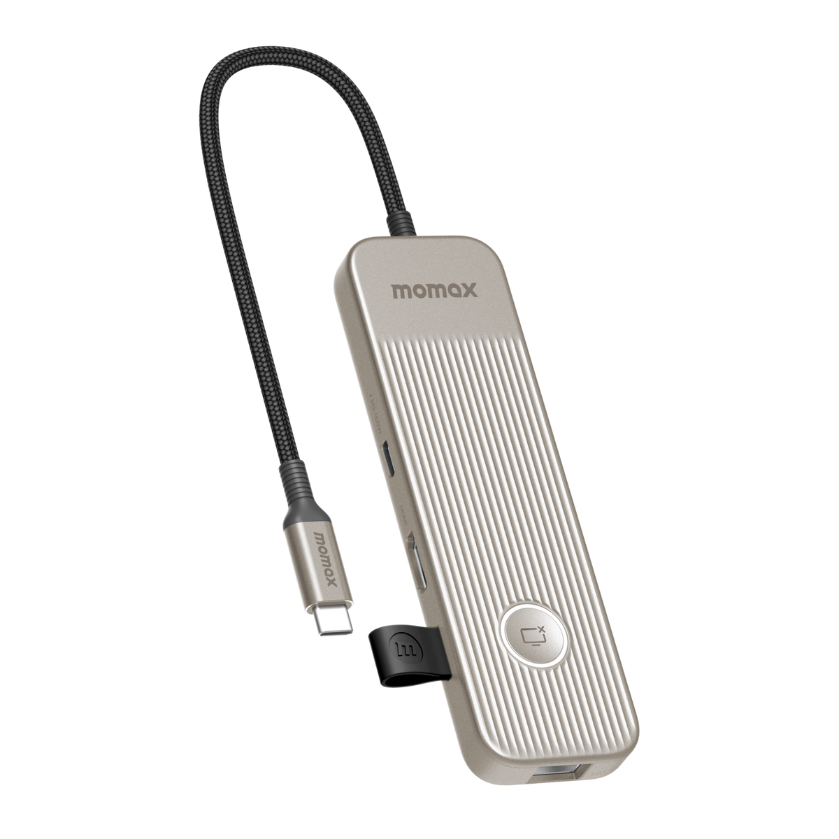 Momax OneLink 8-in-1 Multi-Function USB-C Hub | Titanium