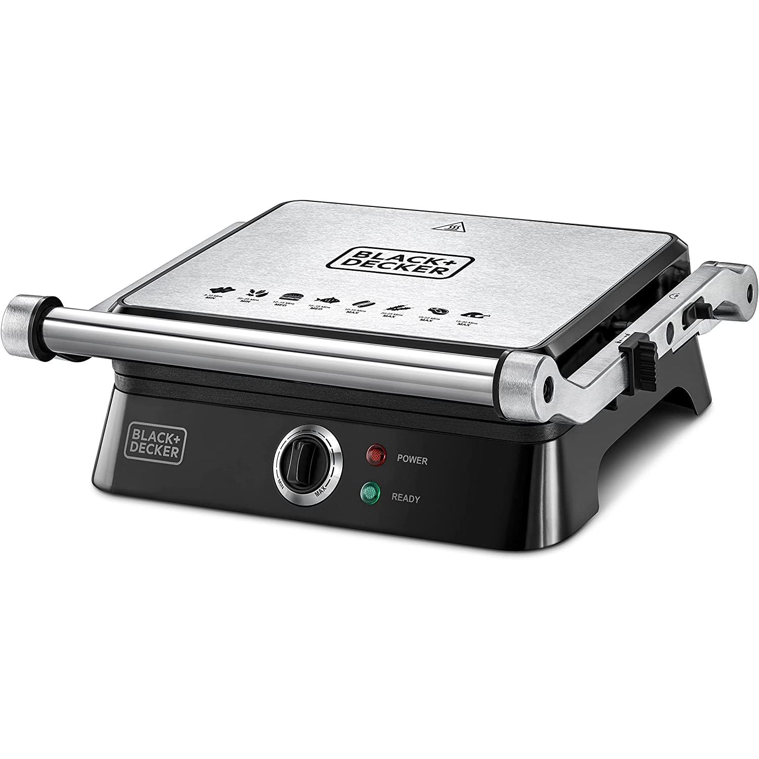 Black & Decker Electric Contact Grill, 1400W | Black / Silver