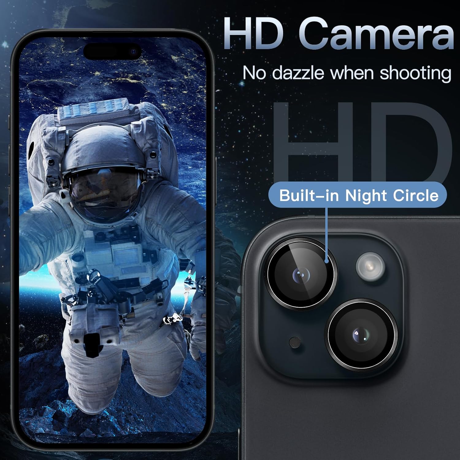 Anank iPhone 15 and 15 Plus Transparent AR Lens Guard