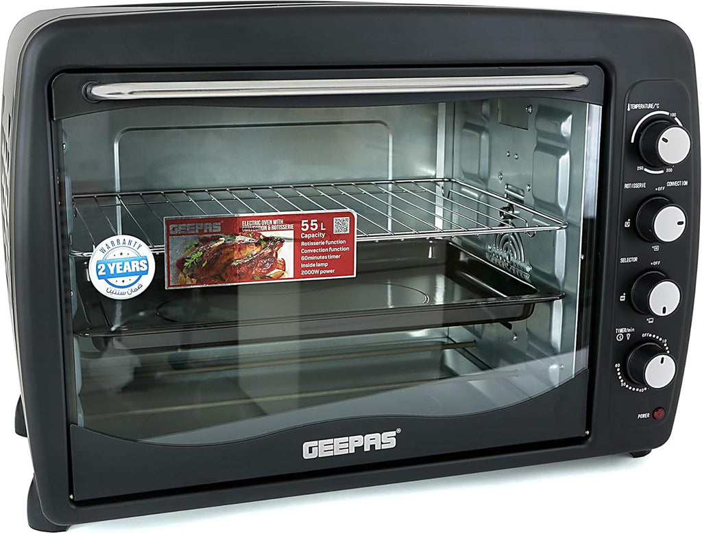 Geepas Electric Oven With Convection And Rotisserie, 60L"Min 1