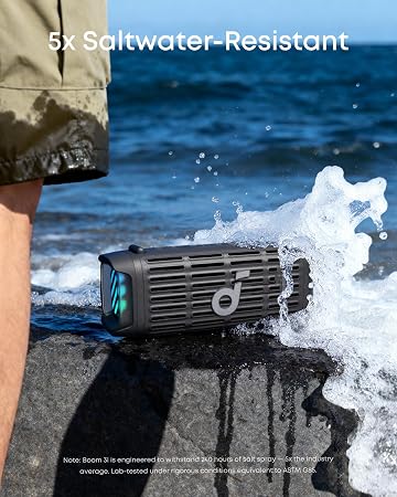 Soundcore Boom 3i by Anker 50W Bluetooth Speaker | IP68 Waterproof | Black